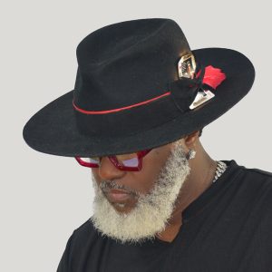 Black and Red Fedora