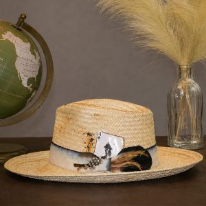 Straw and Feathered Fedora